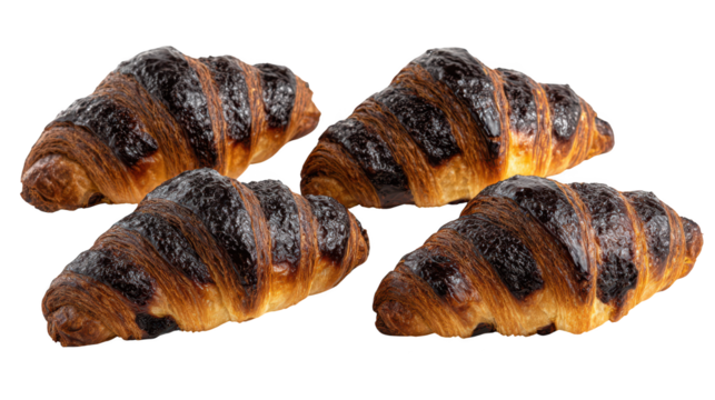 Four sweet chocolate treats ready to be enjoyed appetizing dessert features four rich chocolate pieces