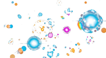 rainbow light effect flare 