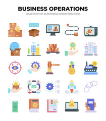 Collection of Business Operations Icons. Streamline Your Workflow