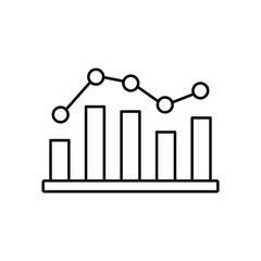 Analytical Presentation Vector Icon which can easily modify or edit