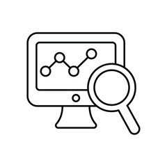 Trend Analysis Vector Icon which can easily modify or edit