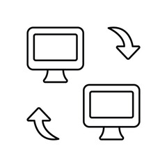 System Transfer Vector Icon which can easily modify or edit