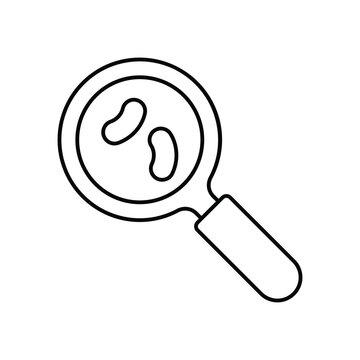 Germ Analysis Vector Icon which can easily modify or edit