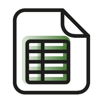 excel gradiente verde