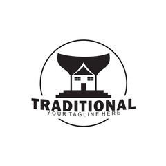 black traditional house vector logo outdoors