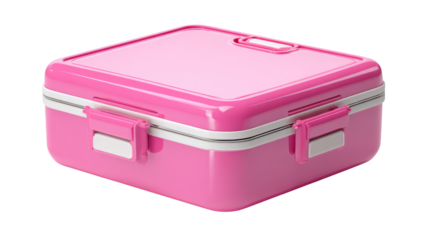 Pink lunch box with handle pink lunch box featuring convenient handle pink lunch