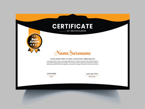 certificate design template