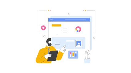 Social Media Analytics Animated Mp4 File - Powered by Adobe