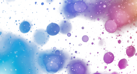 Blue and violet bokeh abstract blur with grain and glowing highlights, cinematic dreamy photography style. clean PNG