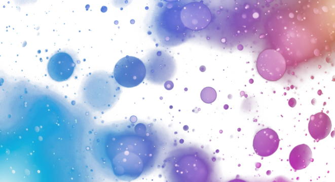 Blue and violet bokeh abstract blur with grain and glowing highlights, cinematic dreamy photography style. clean PNG