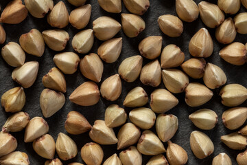 Macro View of Buckwheat Seeds