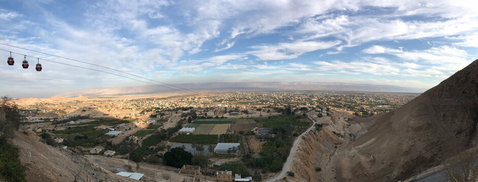 A panoramic view of the city of Jericho