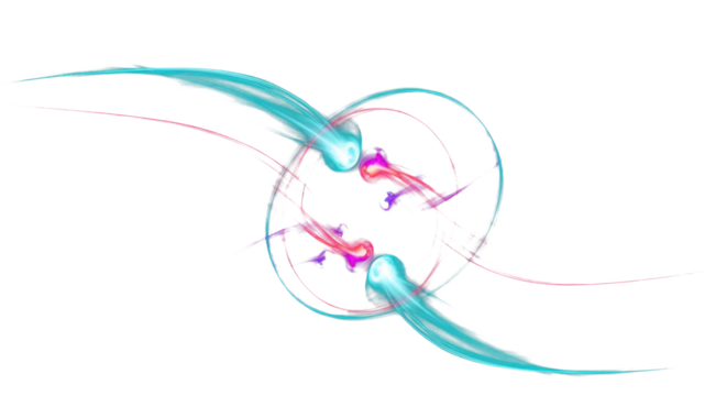 Dynamic turquoise, deep purple, and crimson light orbs floating in dark void, glowing spectrum trails, moody cinematic lighting, fine art photography style clean PNG