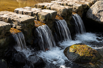 waterfall in the mountains