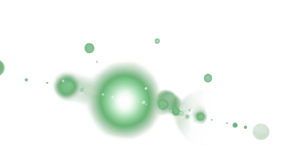 Emerald and lime green light leaks on transparent background, glowing ethereal bokeh, misty halo effect, soft light diffusion, mysterious sci-fi aura, macro lens photography style clean PNG