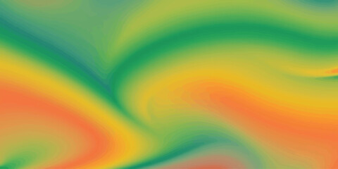 Abstract Swirls of Yellow, Green, and Orange Hues