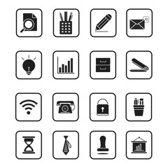 Business Icon Pack – 16 Editable Vector Symbols