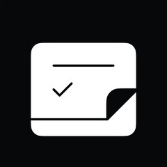 Checklist note Halloween vector icon