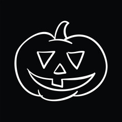 Halloween pumpkin jack-o�-lantern vector illustration