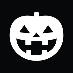 Smiling jack-o'-lantern Halloween vector illustration