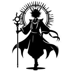 Sun knight silhouette