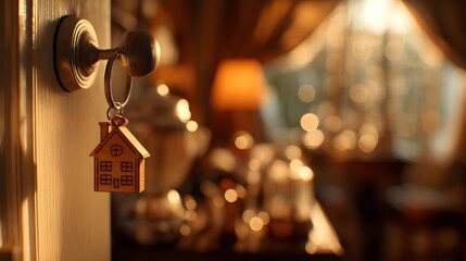 House keys with home charm