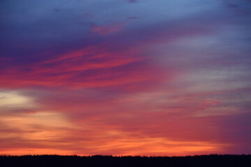 At the dawn of an autumn morning, Sainte-Apolline, Québec, Canada