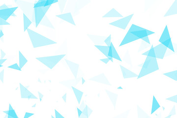 Abstract Polygonal Geometric Background with Translucent Blue Triangles Illustration