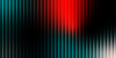 Abstract gradient with vibrant red and teal vertical lines