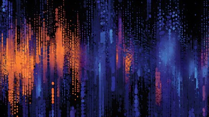 Abstract digital rain