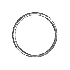 Grunge ink circle logo black shapes ilustration 