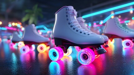 Illuminated Roller Skates