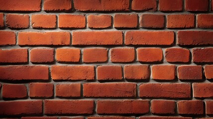 Obraz premium Close-Up of Vintage Red Brick Wall Texture for Background and Design Projects in Various Applications