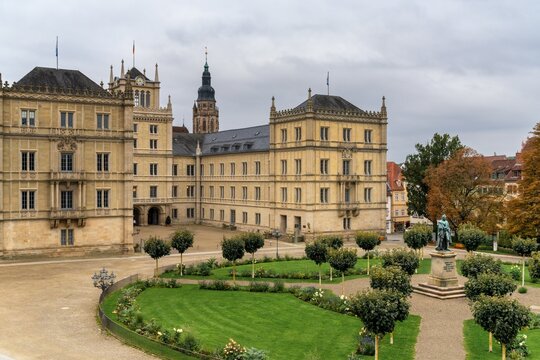 view of the Ehrenburg Palace in downtown Coburg
