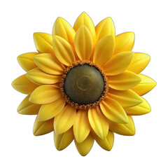Bright yellow sunflower isolated on black background isolated on white background isolated on transparent background
