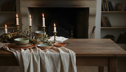 Rustic Dining Room with Natural Decor