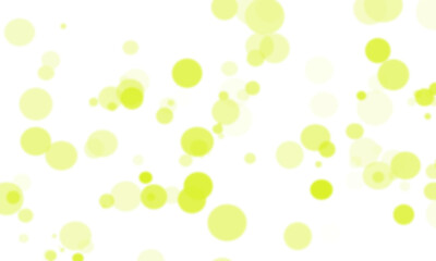 Christmas yellow bokeh blur light on transparent and white background.