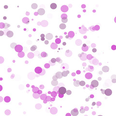 Purple bokeh christmas background, soft glowing bokeh light on white background, festive blur effect for graphics use.