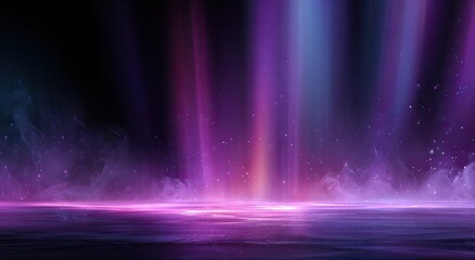 Abstract glowing space scene