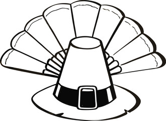 Abstract geometric shape formed by intersecting lines and curves isolated on transparent background