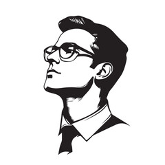 man with glasses