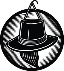 Modern minimalist design elements for creative projects and digital applications isolated on transparent background