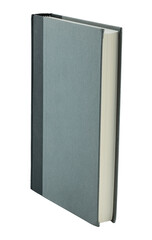 Simple gray book isolated on transparent background