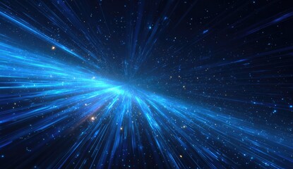 Cosmic light streaks across space