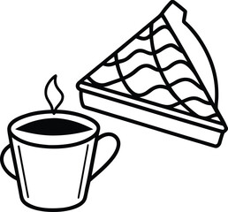 Abstract fractal swirls and geometric patterns in blue and purple hues isolated on transparent background