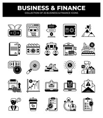 Collection of 25 Business and Finance Icons