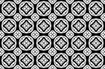 Seamless abstract pattern. black and white linear illustration for coloring. Vector coloring book for adult.