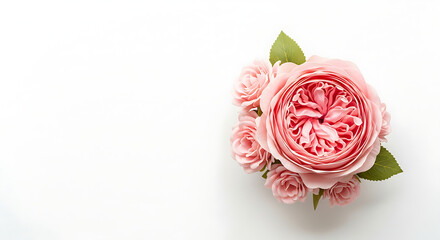 red rose on a white background