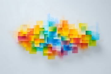 Obraz premium Harmonious Convergence: Abstract Art of Global Trade Reconciliation
