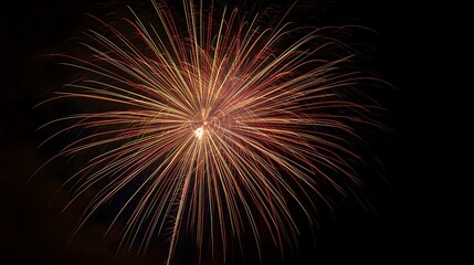 Colorful fireworks bursting in the night sky during a celebration